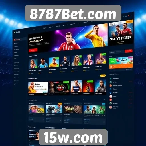 Facilidade de navegação no site 8787Bet.com