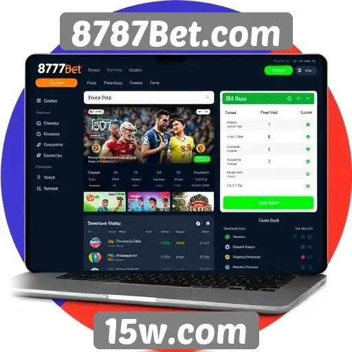 Análise da interface do usuário do site 8787Bet.com